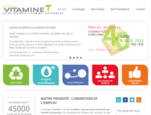 Tablet Screenshot of groupevitaminet.com
